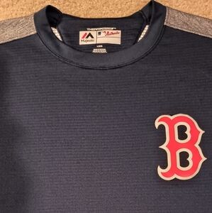 Boston Red Sox Majestic Authentic Collection Thermabase Waffle Tee Tshirt Jersey